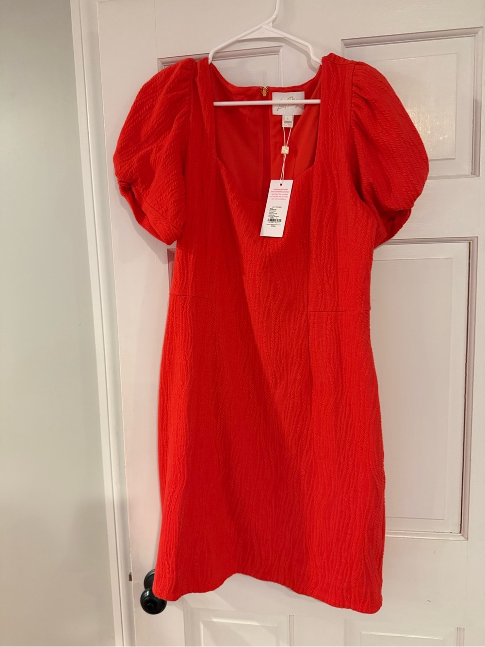 NWT Lilly Pulitzer Elisha Shift Dress in Rococo Red - Size L